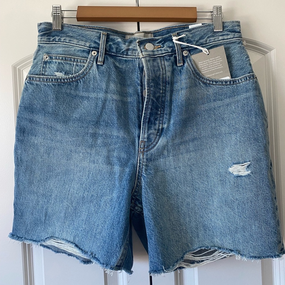 Everlane Shorts - The Rigid Way High Short - Organic Cotton Size 30